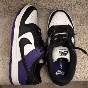 Nike SB Zoom Low Black Purple White Sneakers